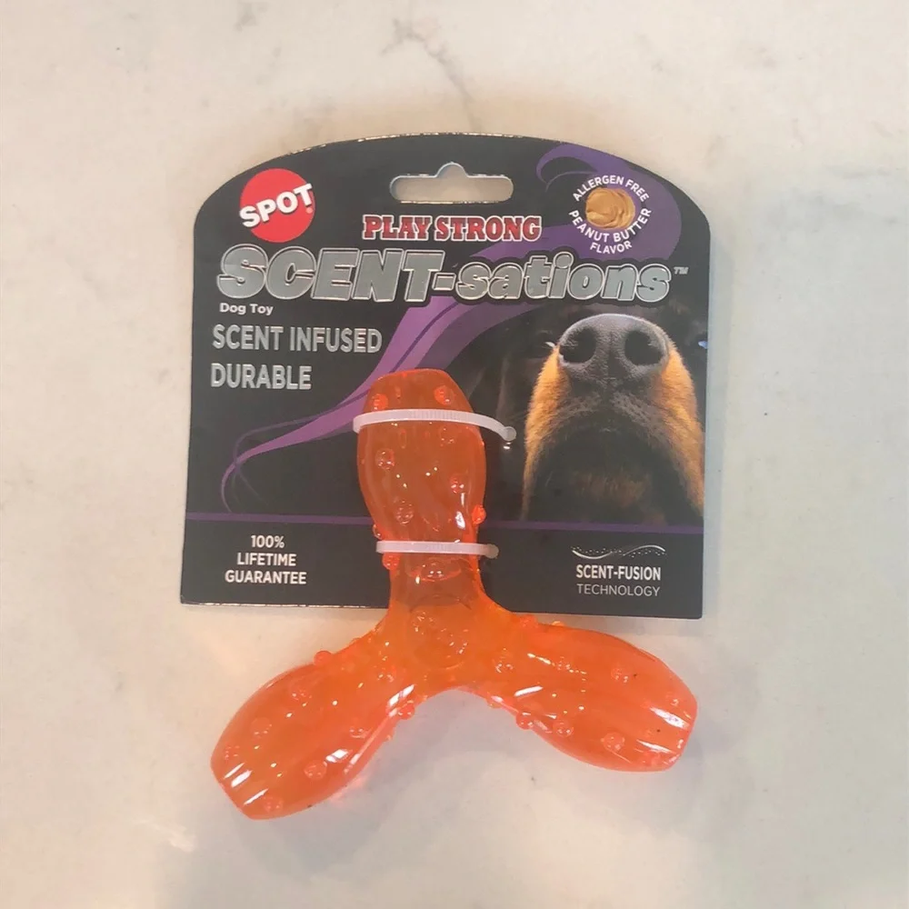 Scent Infused Durable Dog Toy - Orange